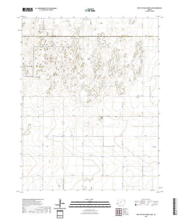 West of Wild Horse Lake topographic map thumbnail