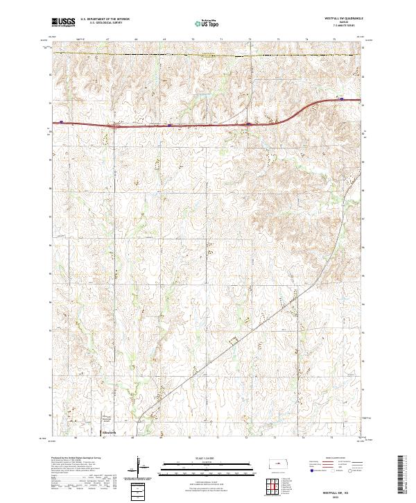 Westfall SW 2022 topographic map thumbnail
