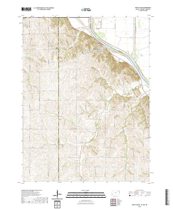 White Cloud 2022 topographic map thumbnail
