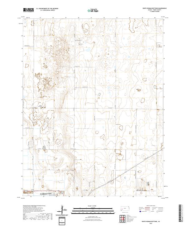 White Woman Bottoms topographic map thumbnail