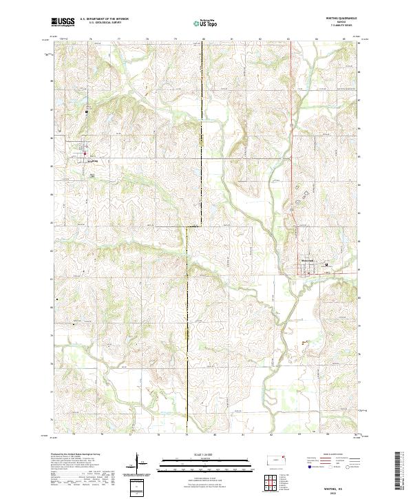 Whiting topographic map thumbnail