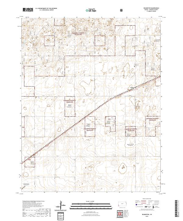 Wilburton 2022 topographic map thumbnail
