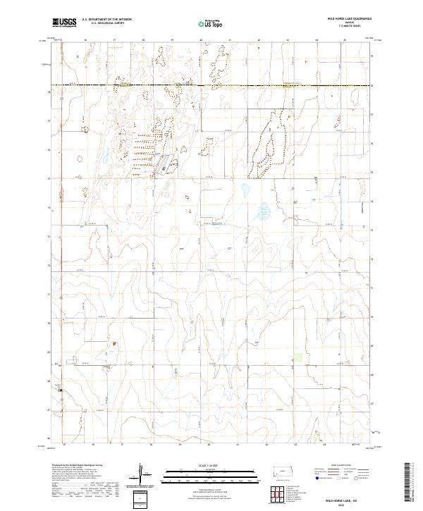 Wild Horse Lake topographic map thumbnail