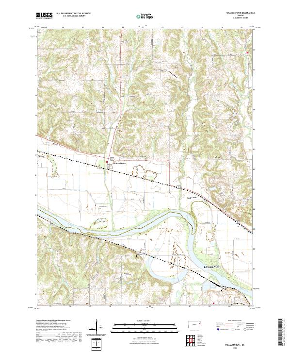 Williamstown topographic map thumbnail