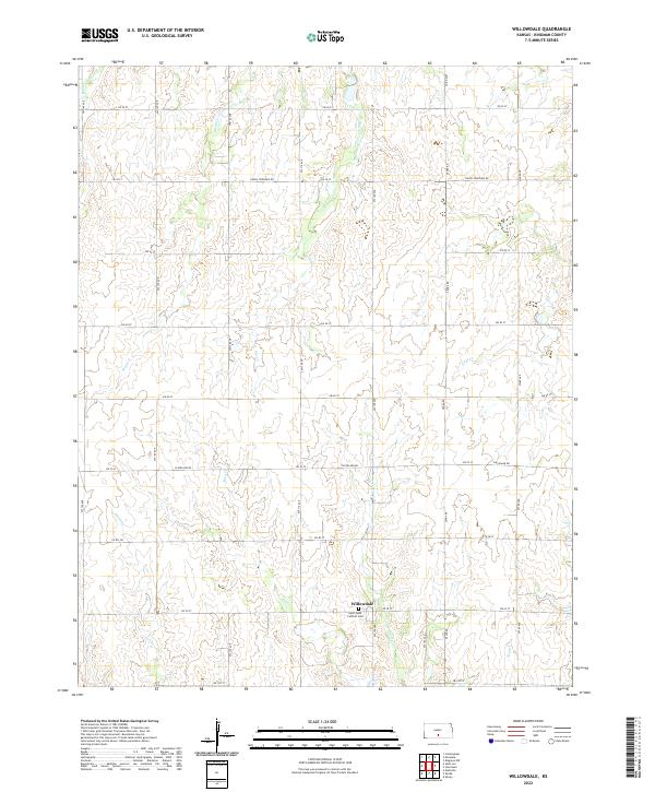 Willowdale 2022 topographic map thumbnail