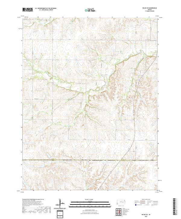 Wilsey SE topographic map thumbnail