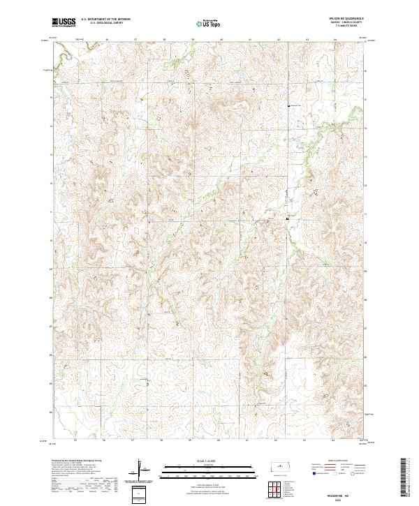Wilson NE topographic map thumbnail