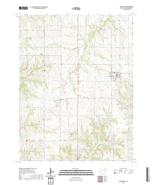 Winchester topographic map thumbnail