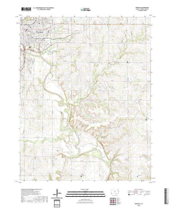 Winfield topographic map thumbnail