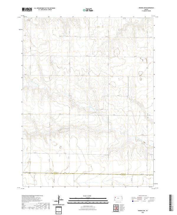 Winona NW 2022 topographic map thumbnail