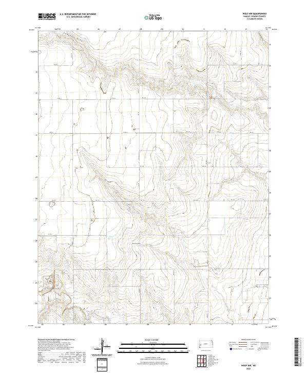 Wolf NW 2022 topographic map thumbnail