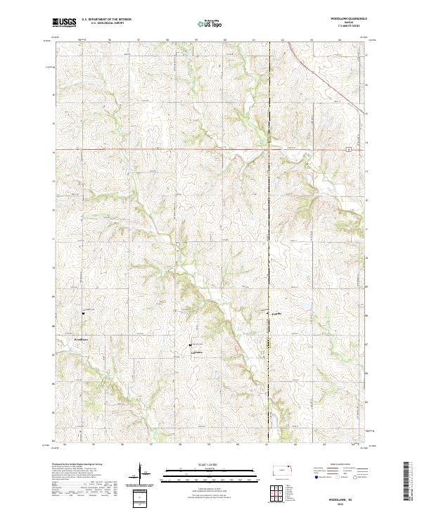 Woodlawn topographic map thumbnail