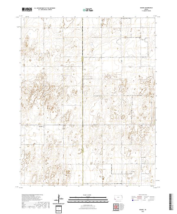 Woods 2022 topographic map thumbnail