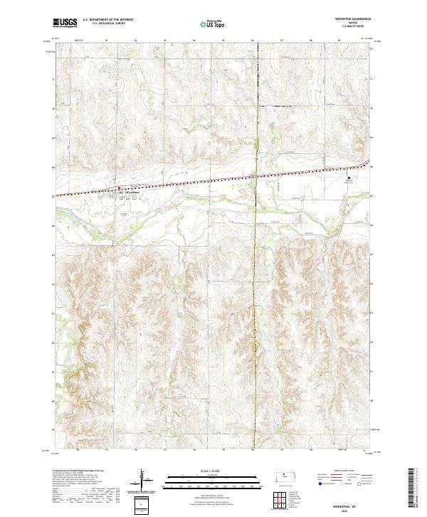 Woodston topographic map thumbnail