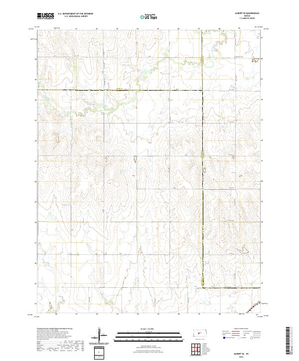 Albert SE topographic map thumbnail