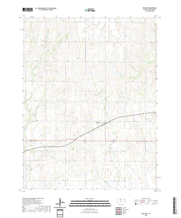 Bellaire topographic map thumbnail