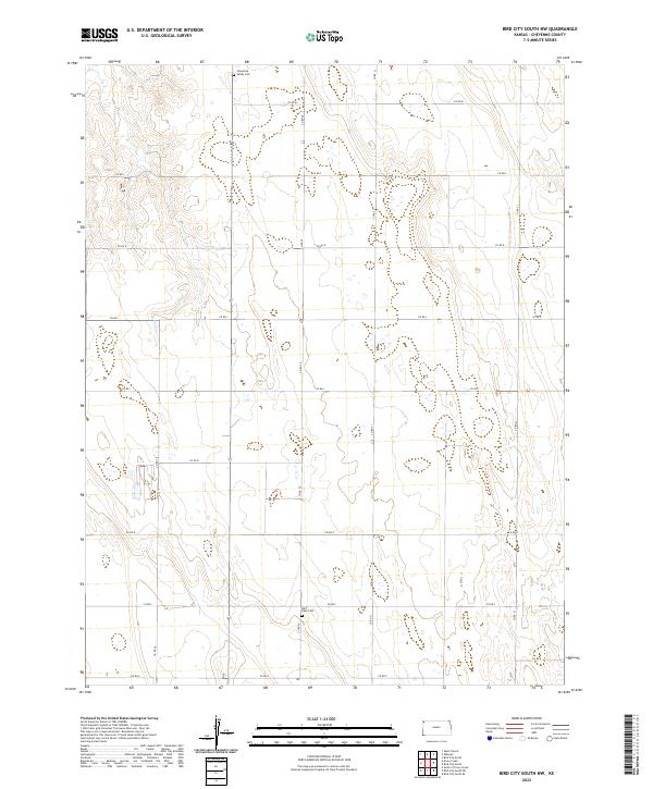 Bird City South NW topographic map thumbnail