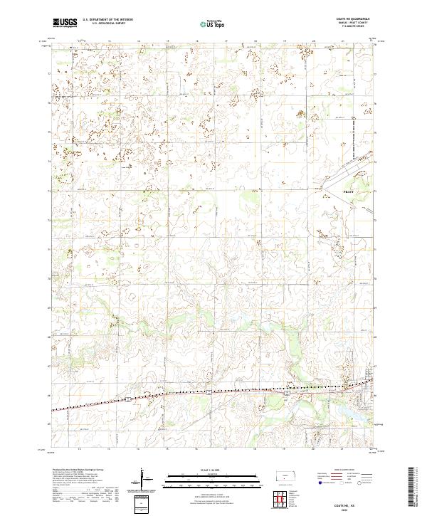 Coats NE topographic map thumbnail