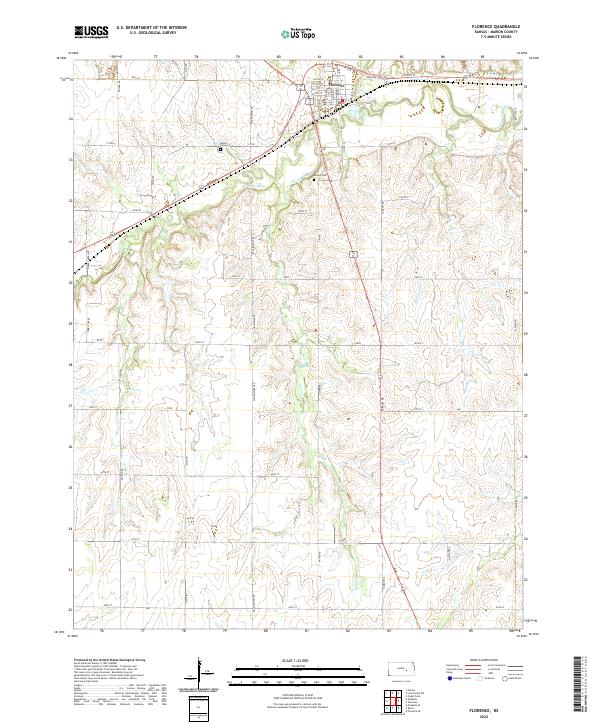 Florence topographic map thumbnail