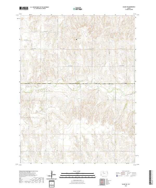 Glade SW topographic map thumbnail