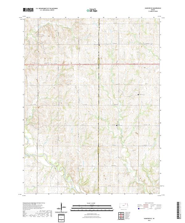Hanover SE topographic map thumbnail