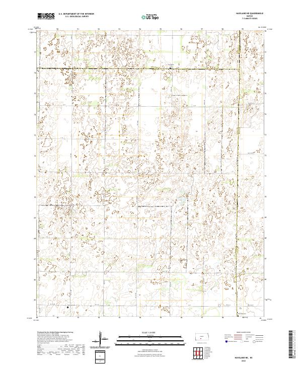 Haviland NE topographic map thumbnail