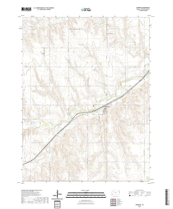 Jennings topographic map thumbnail