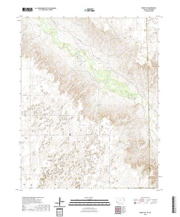 Kismet SW topographic map thumbnail