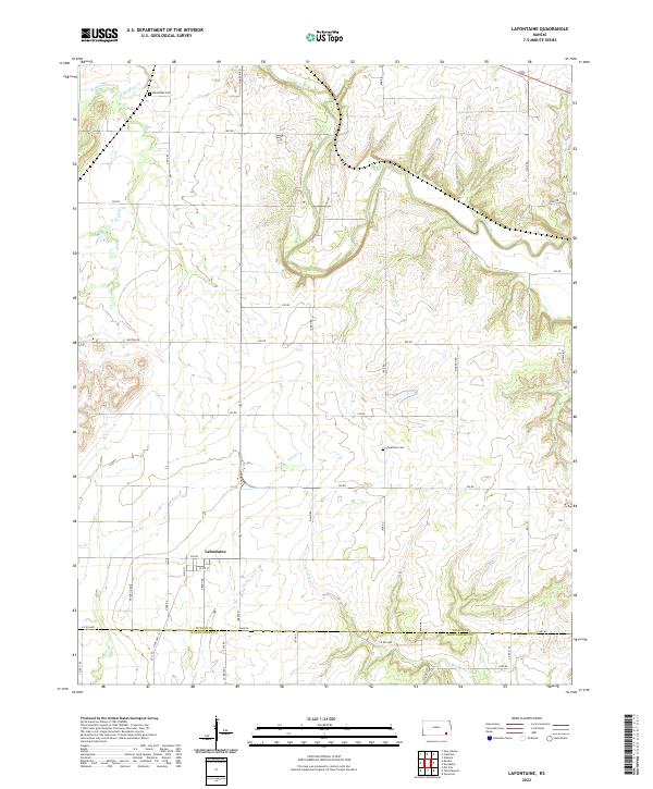 Lafontaine topographic map thumbnail
