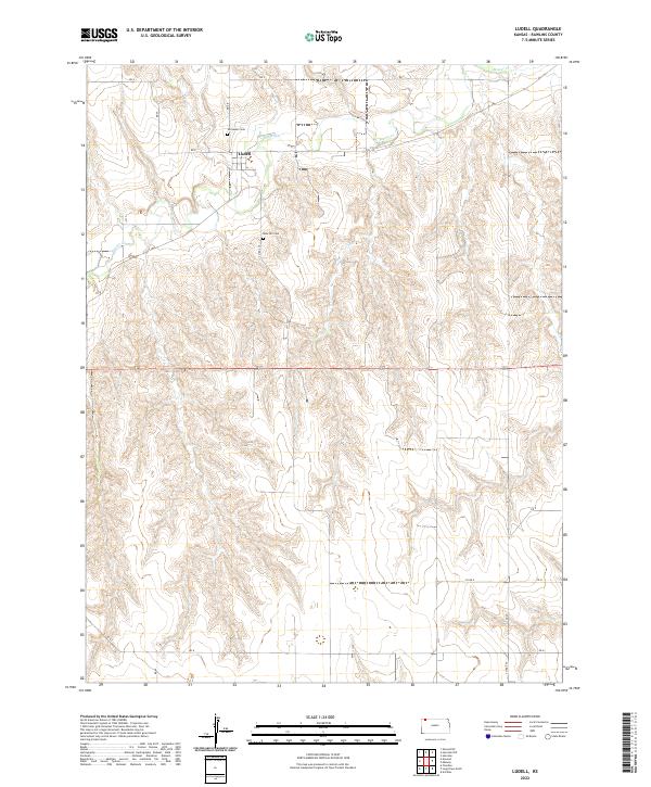 Ludell topographic map thumbnail