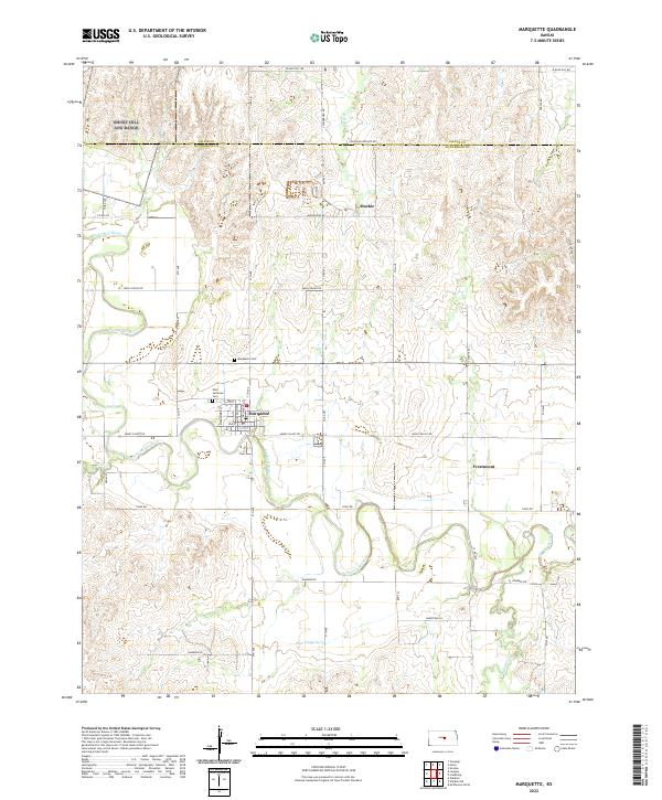Marquette topographic map thumbnail