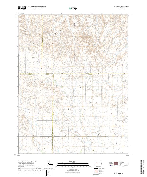 McCracken NE topographic map thumbnail