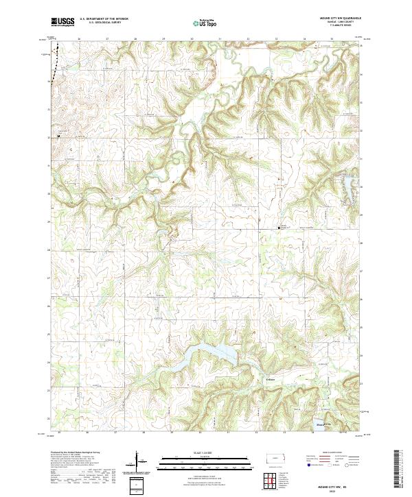 Mound City NW topographic map thumbnail