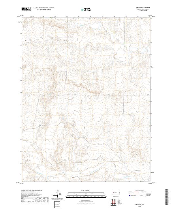 Orion SW topographic map thumbnail