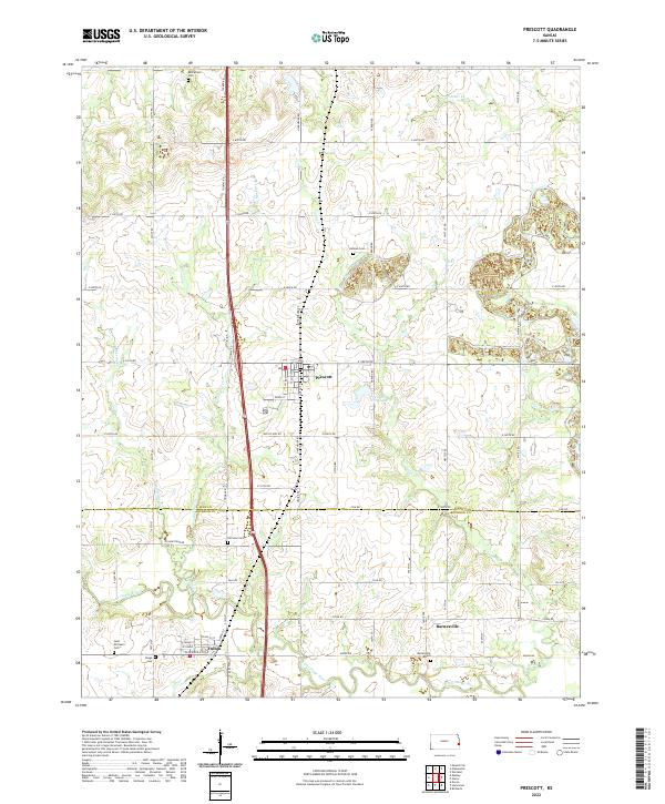 Prescott topographic map thumbnail