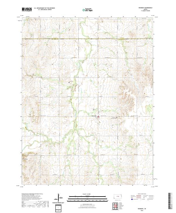 Roxbury topographic map thumbnail