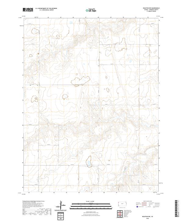 Ruleton NW topographic map thumbnail
