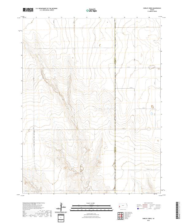 Shirley Creek topographic map thumbnail
