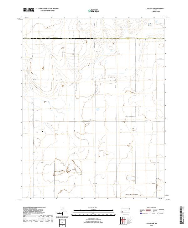 Ulysses NW 2022 topographic map thumbnail