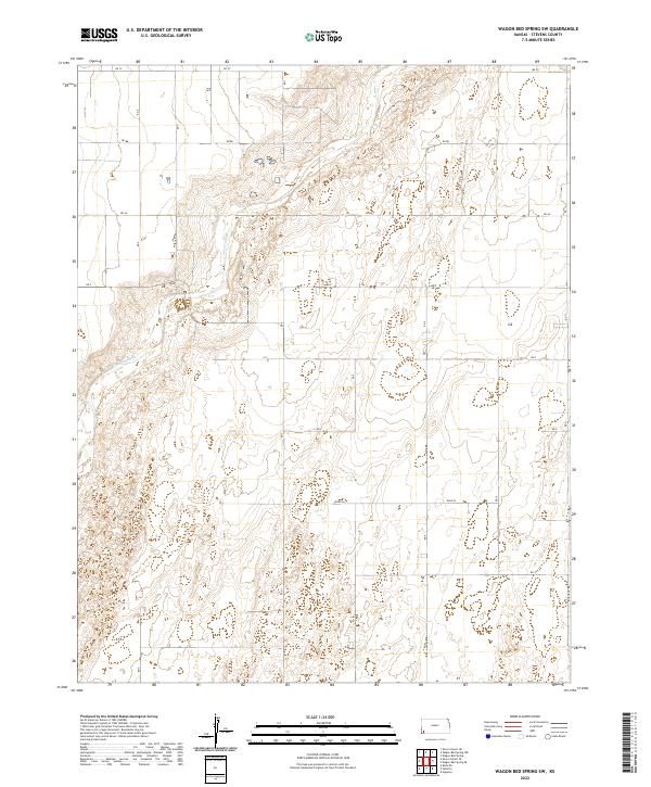 Wagon Bed Spring SW 2022 topographic map thumbnail