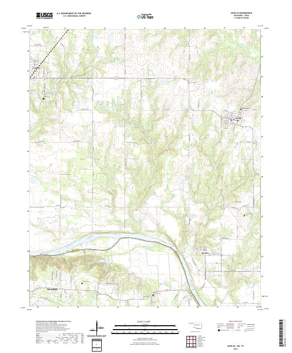 Achille topographic map thumbnail