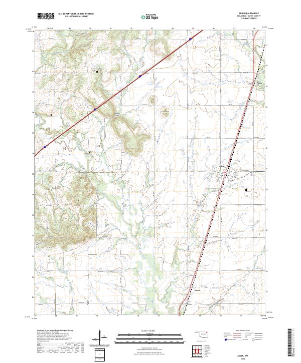Adair topographic map thumbnail