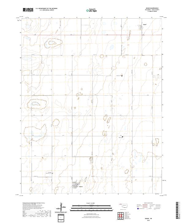 Adams topographic map thumbnail