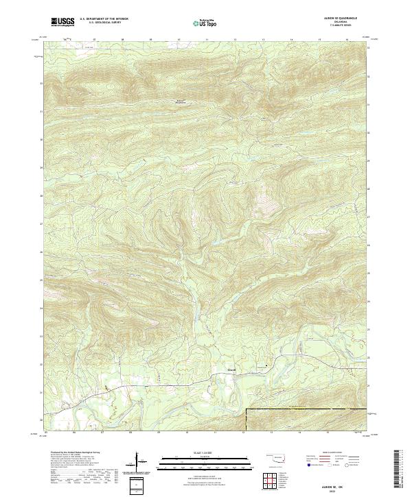 Albion SE topographic map thumbnail