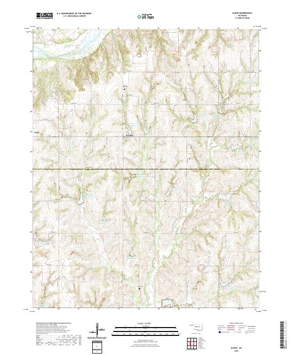 Aledo topographic map thumbnail