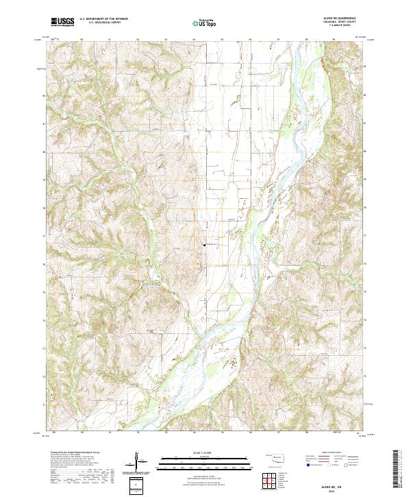 Aledo NE topographic map thumbnail