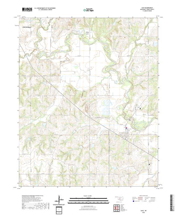 Alex topographic map thumbnail