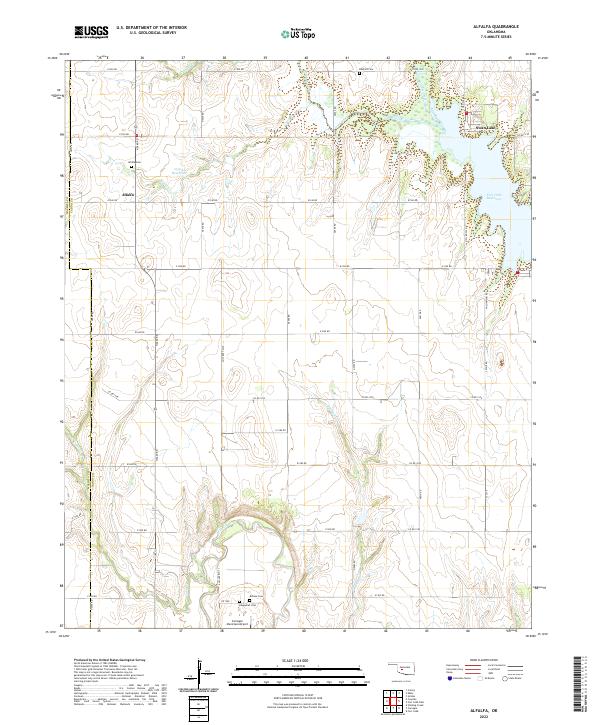 Alfalfa topographic map thumbnail