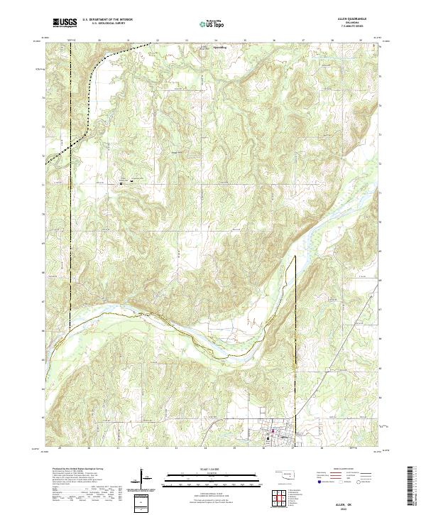 Allen topographic map thumbnail