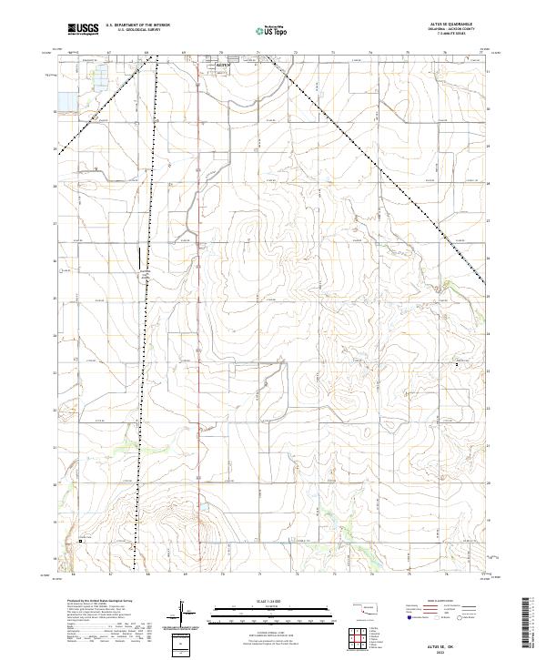 Altus SE topographic map thumbnail